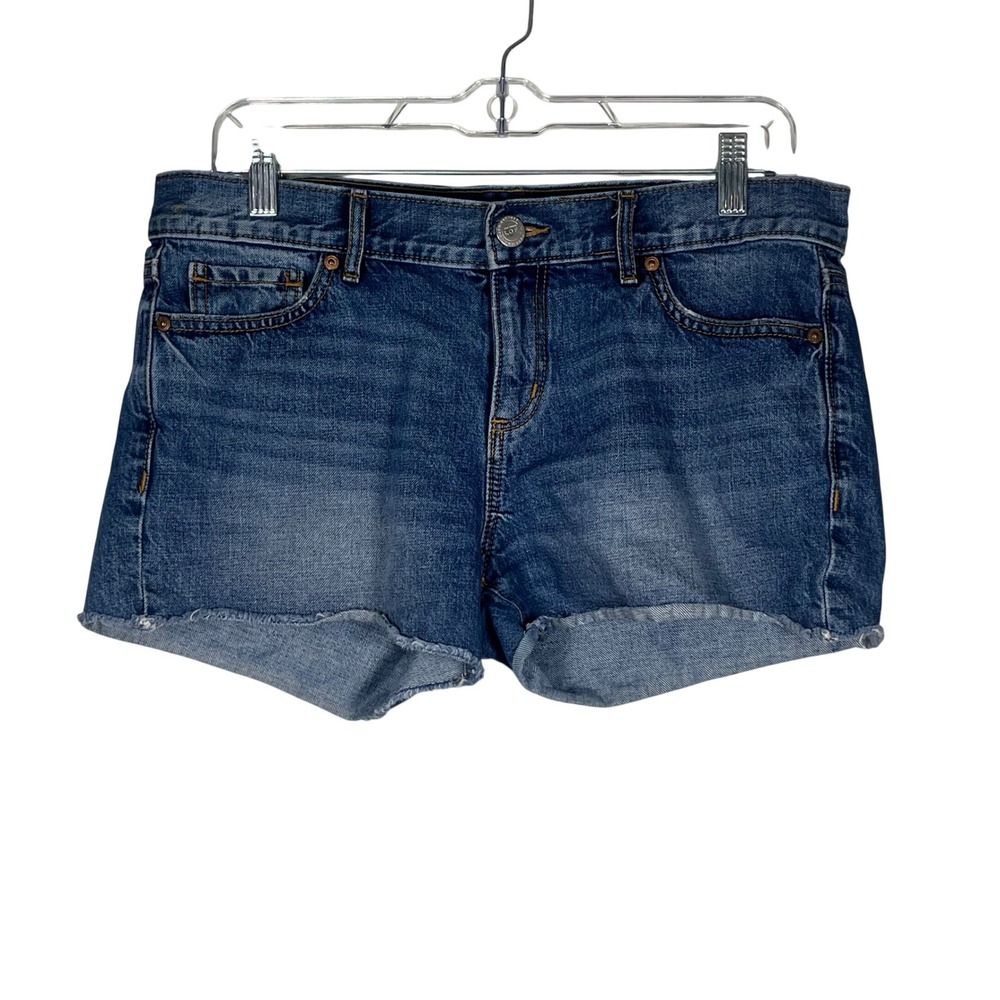 Seven7 Denim Shorts Womens Blue Raw Hem Cut Off‎ Size 4